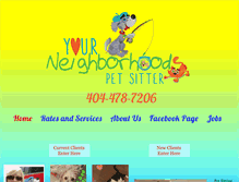 Tablet Screenshot of petsittingnearyou.com